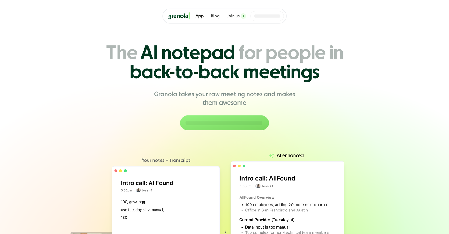 Granola screenshot