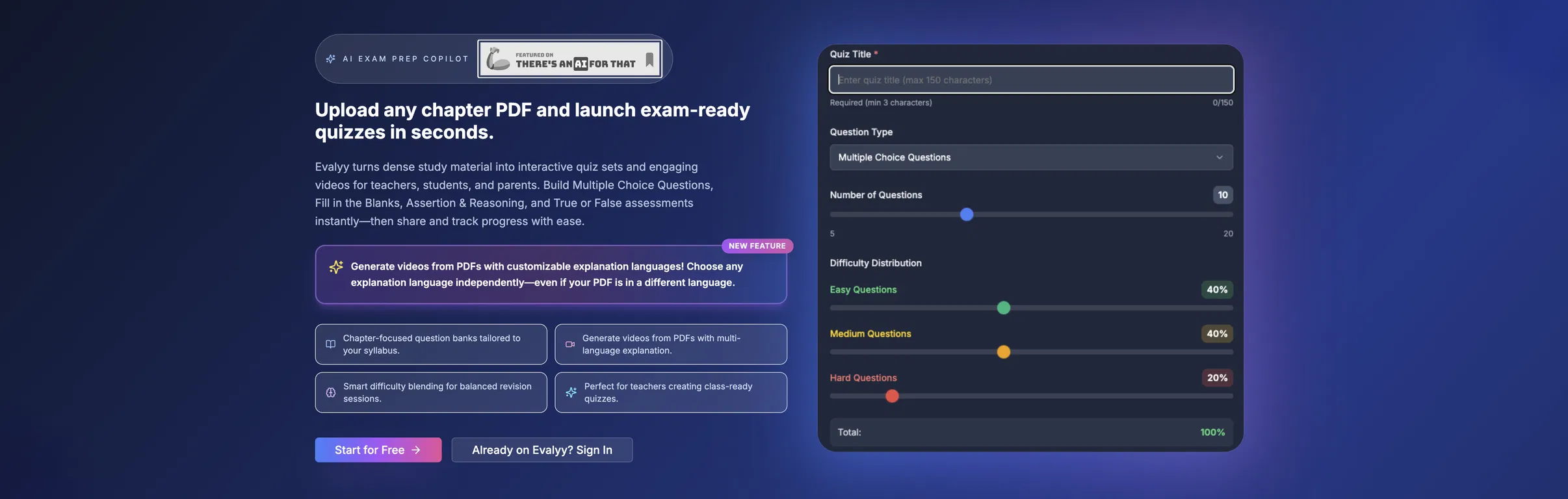 Evalyy screenshot