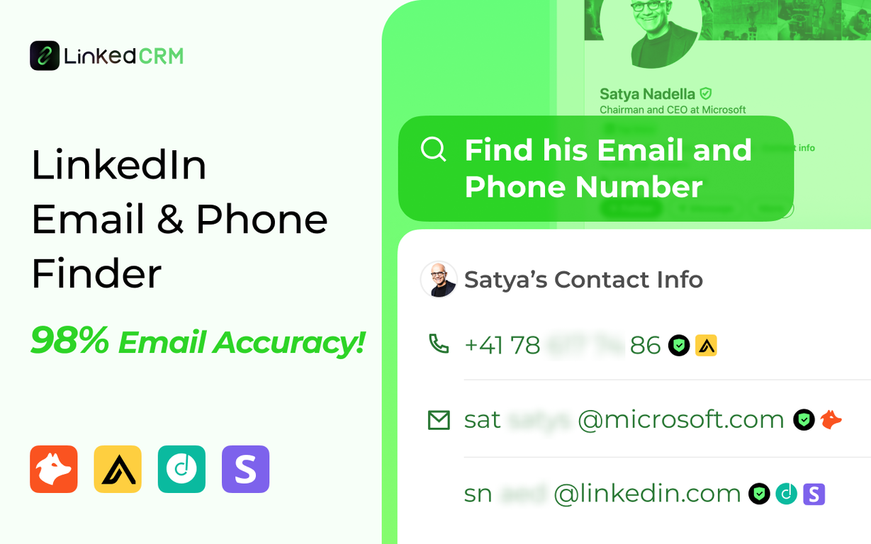 LinkedCRM AI (DeepSeek Inside) screenshot