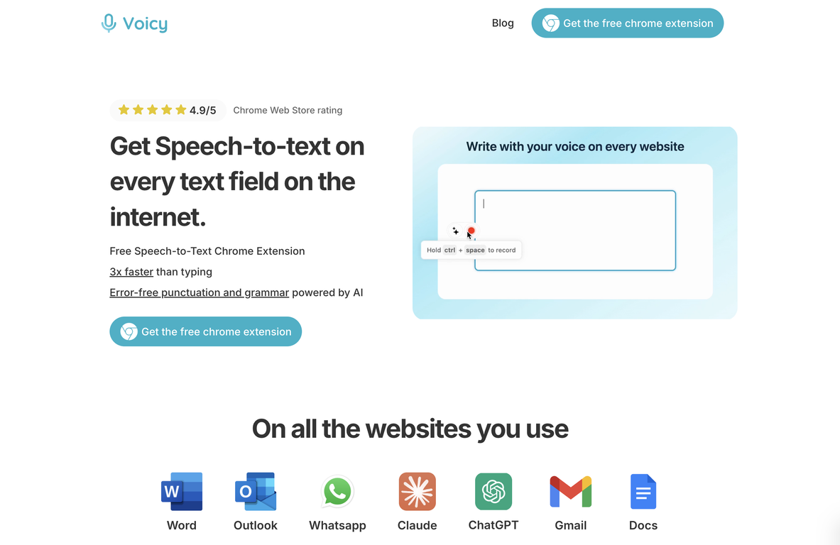 Voicy Speech to Text screenshot