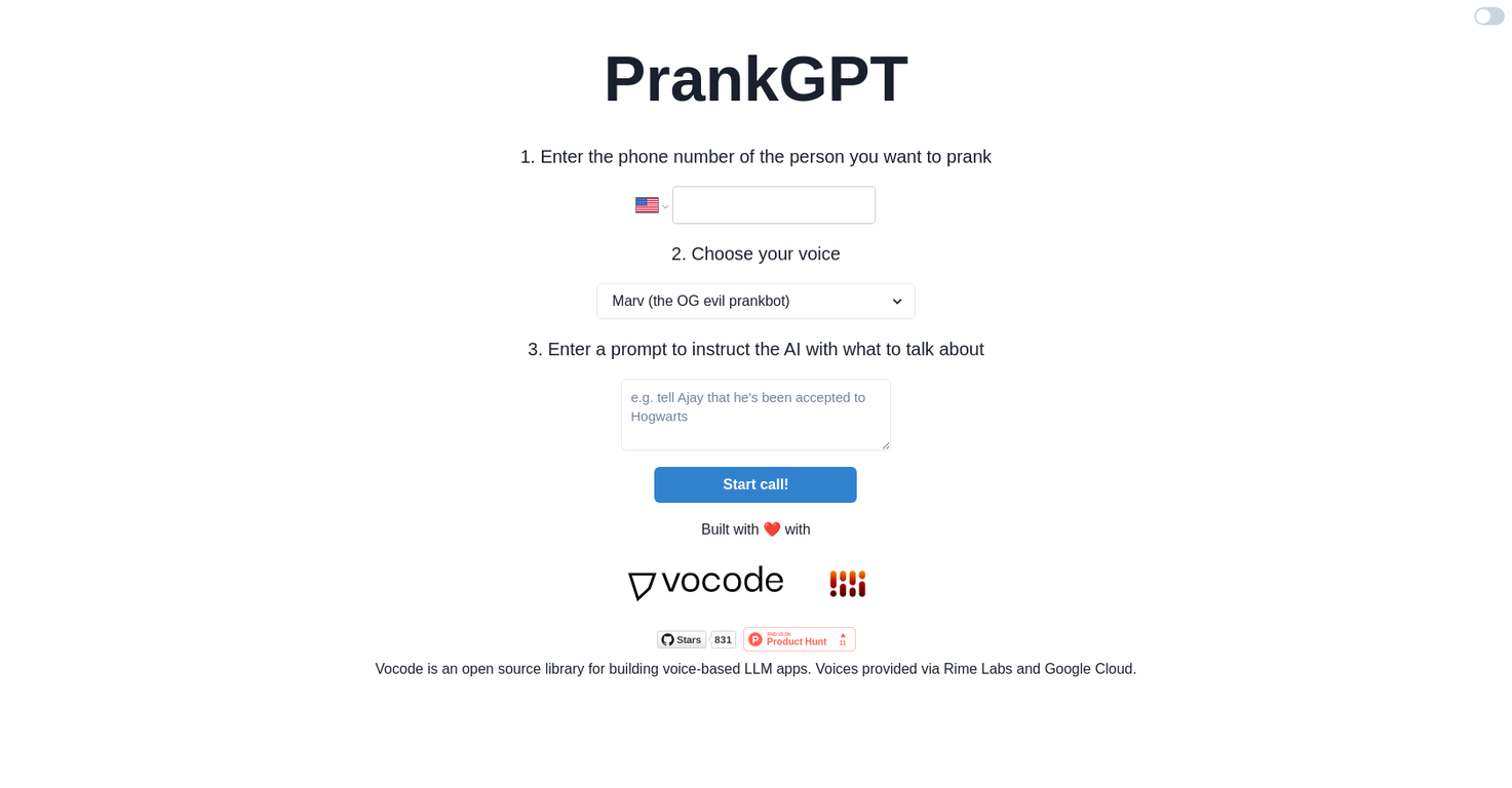 Prankgpt screenshot