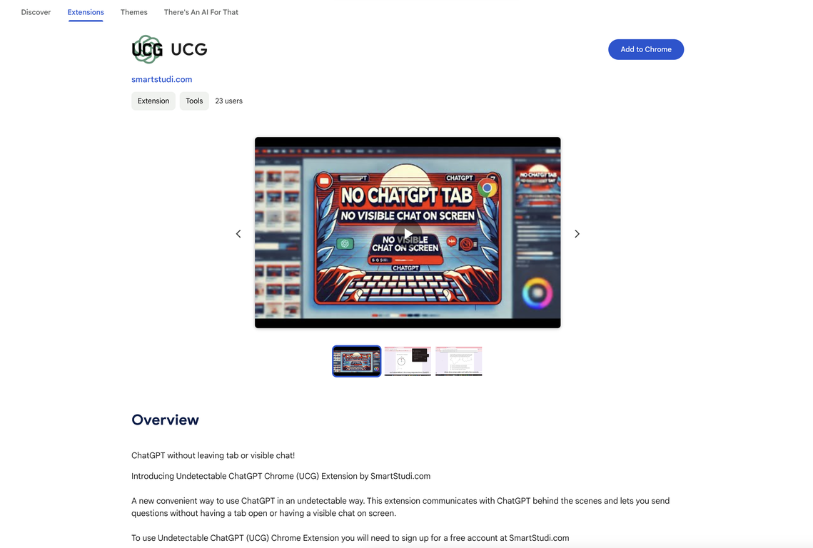 UCG by SmartStudi.com screenshot