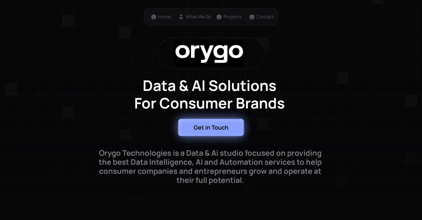 Orygo Technologies screenshot