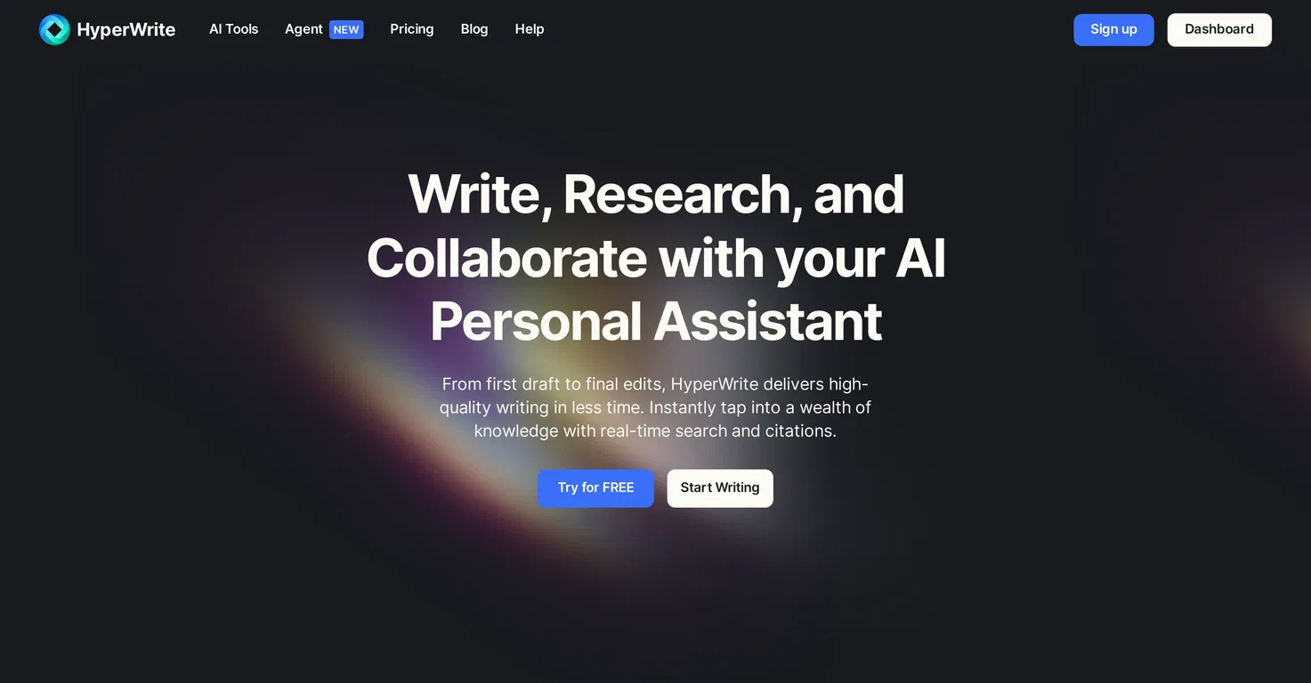 HyperWrite | AI Writing Assistant screenshot