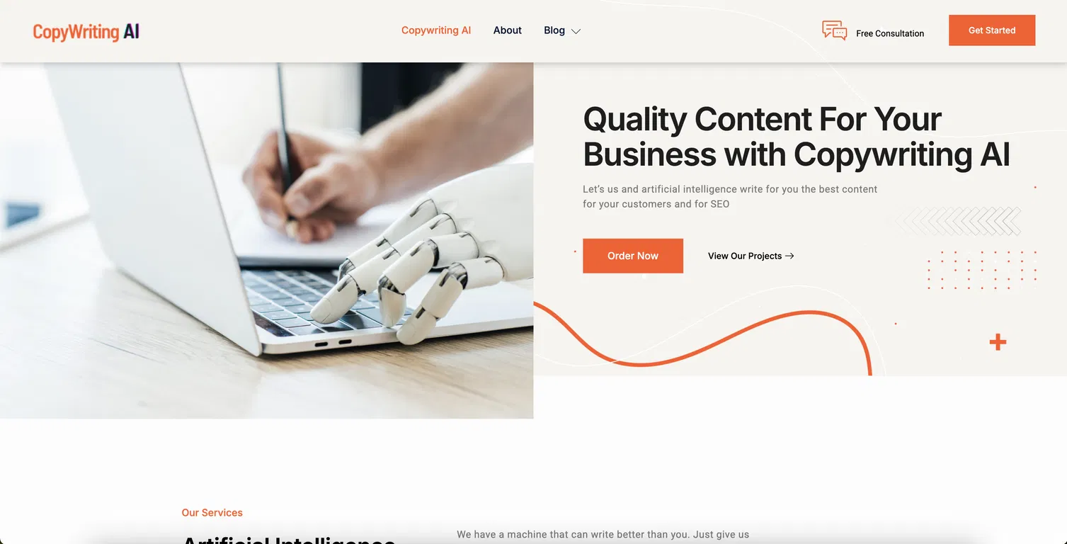 Copywriting AI screenshot
