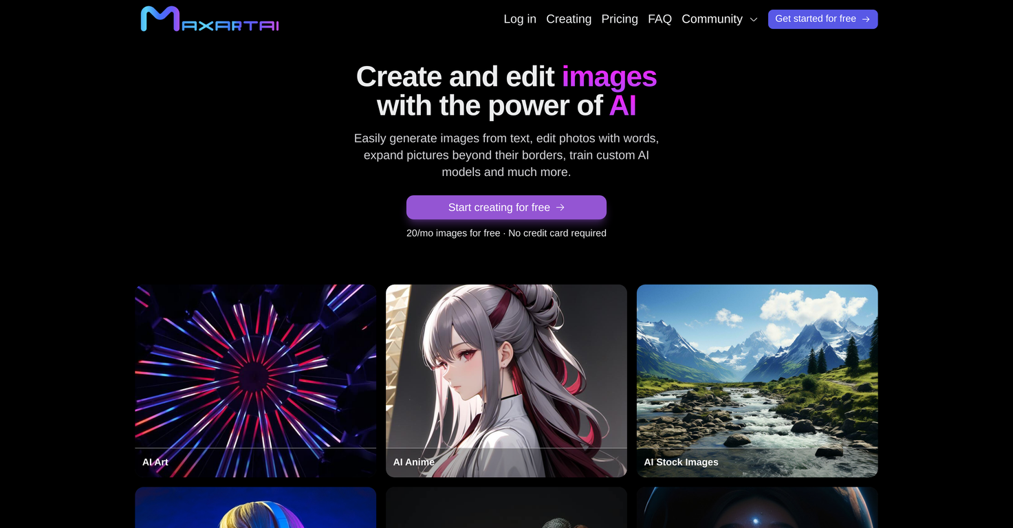 MaxartAI screenshot