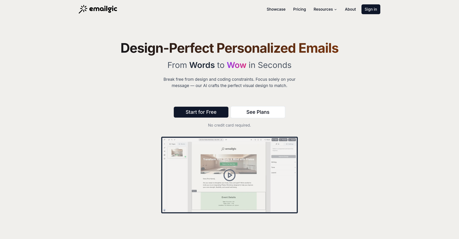 Emailgic screenshot