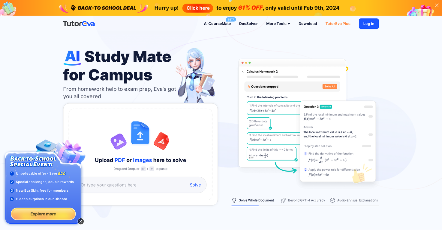 TutorEva screenshot