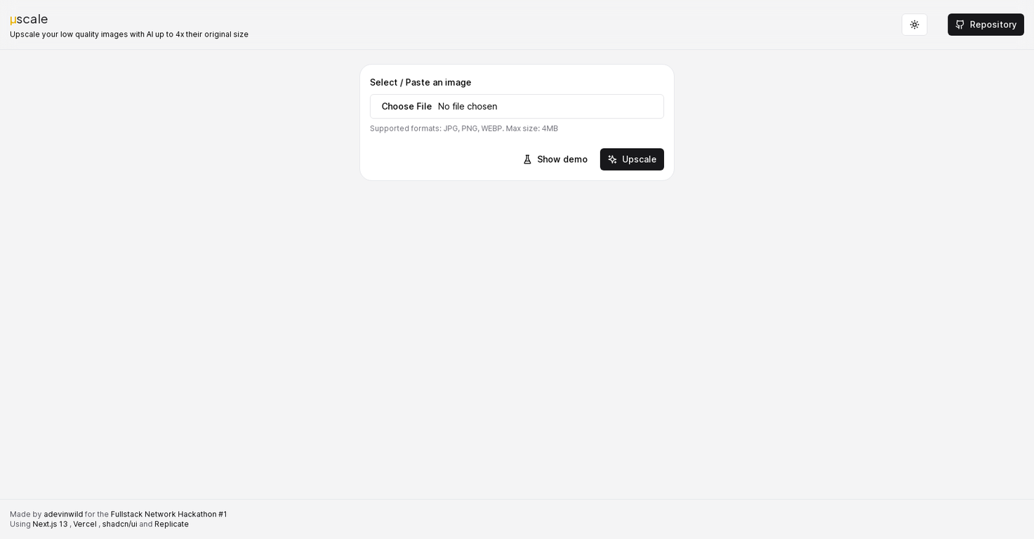 µScale screenshot