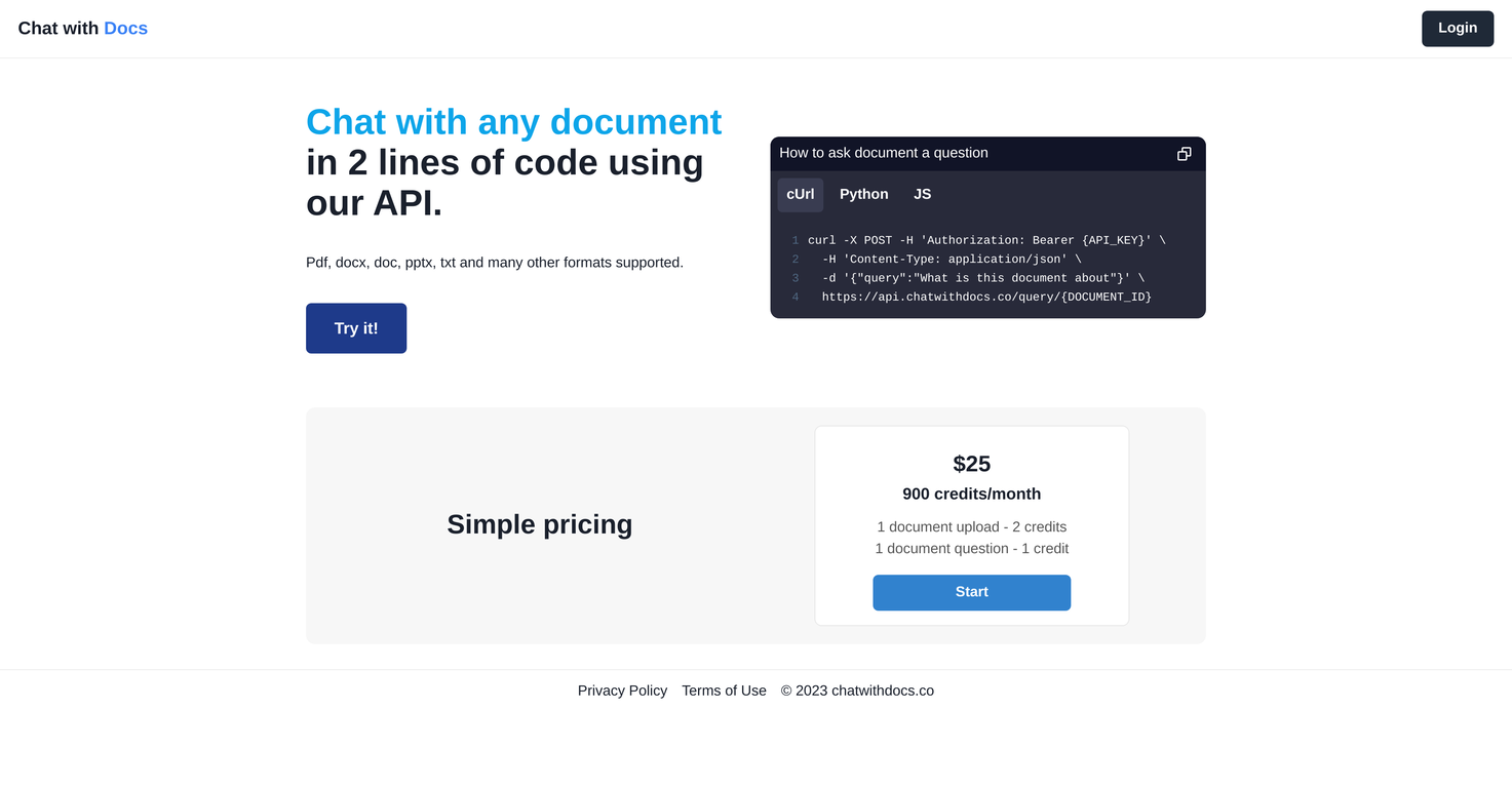 ChatWithDocs screenshot