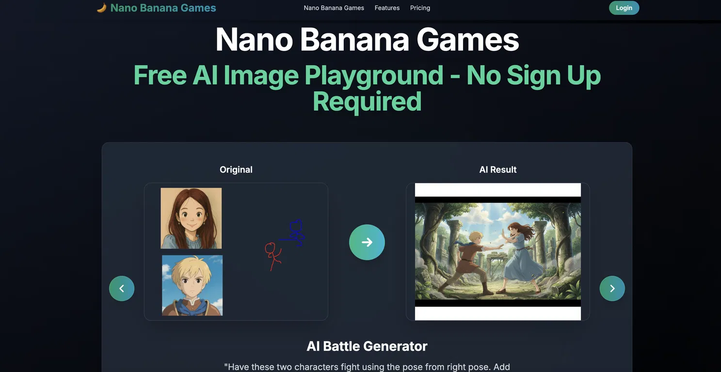 Nano Banana.games screenshot