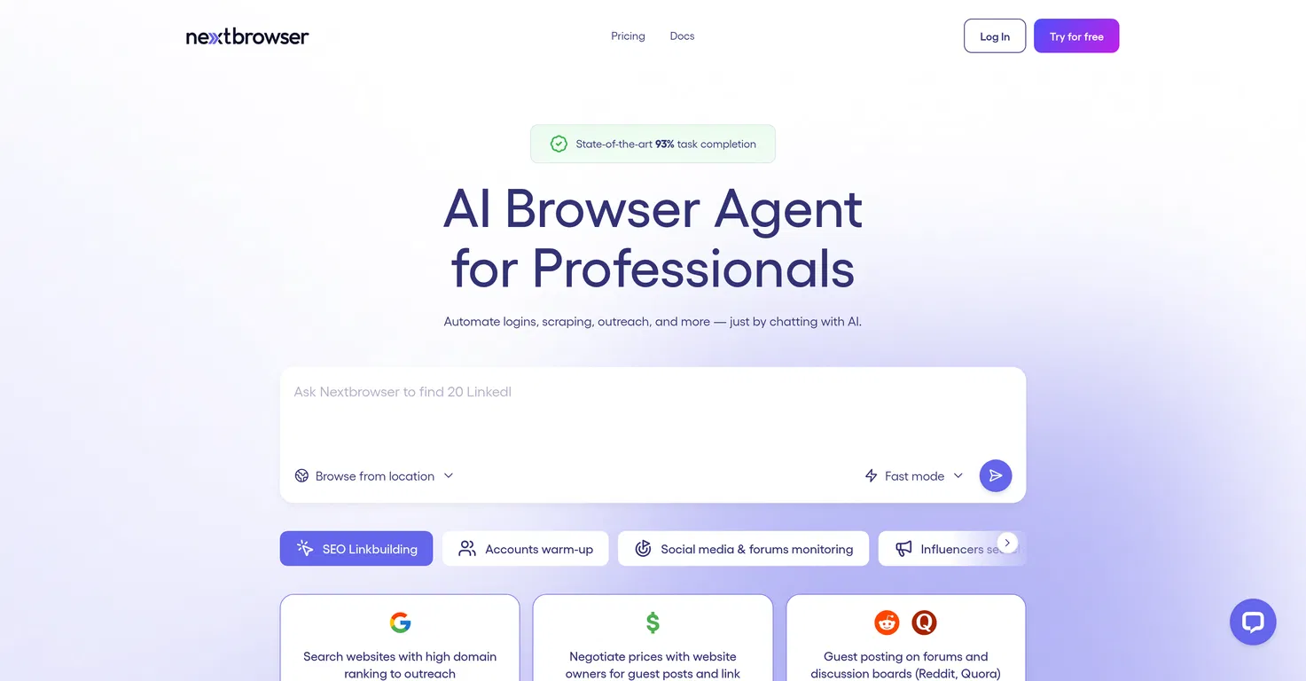 Nextbrowser screenshot