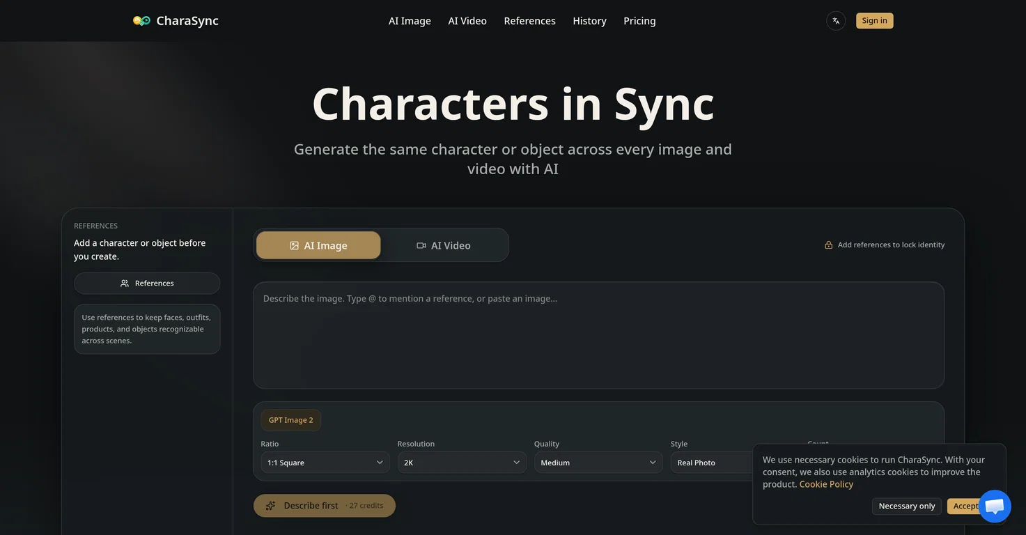 CharaSync screenshot