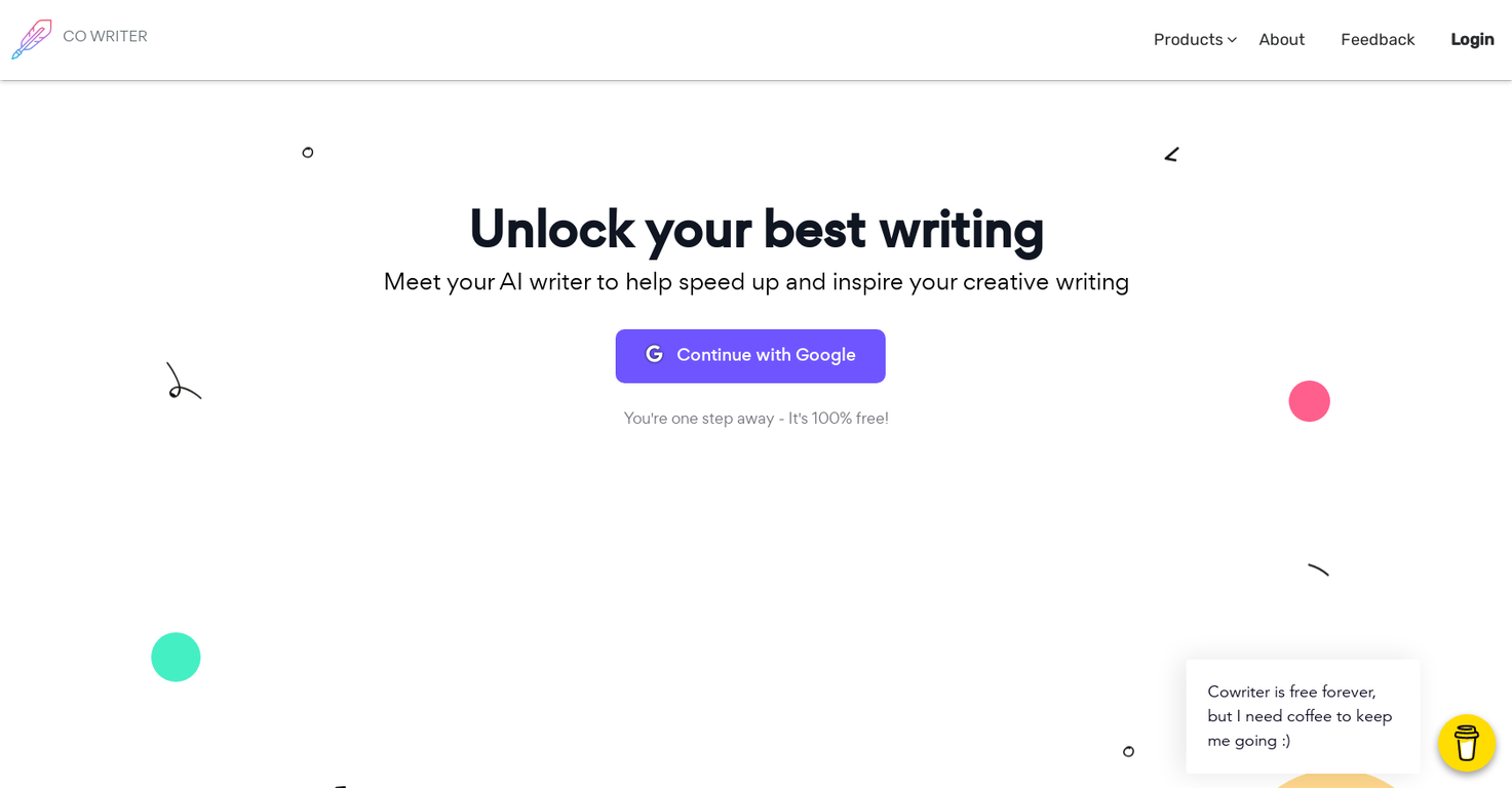 Cowriter screenshot
