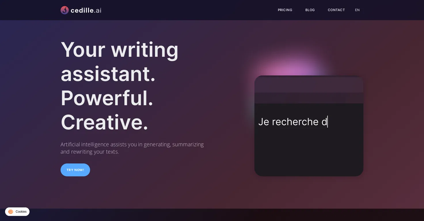 Cedille screenshot