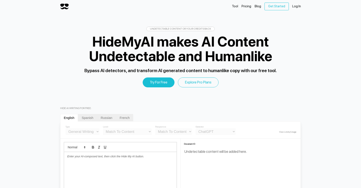 HideMyAI screenshot