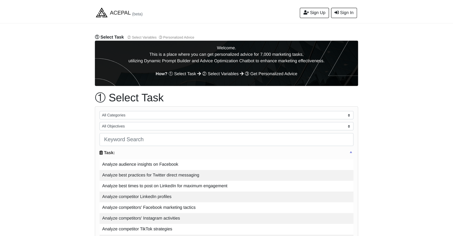 ACEPAL screenshot