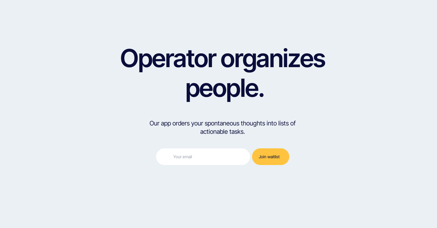 Operator App screenshot