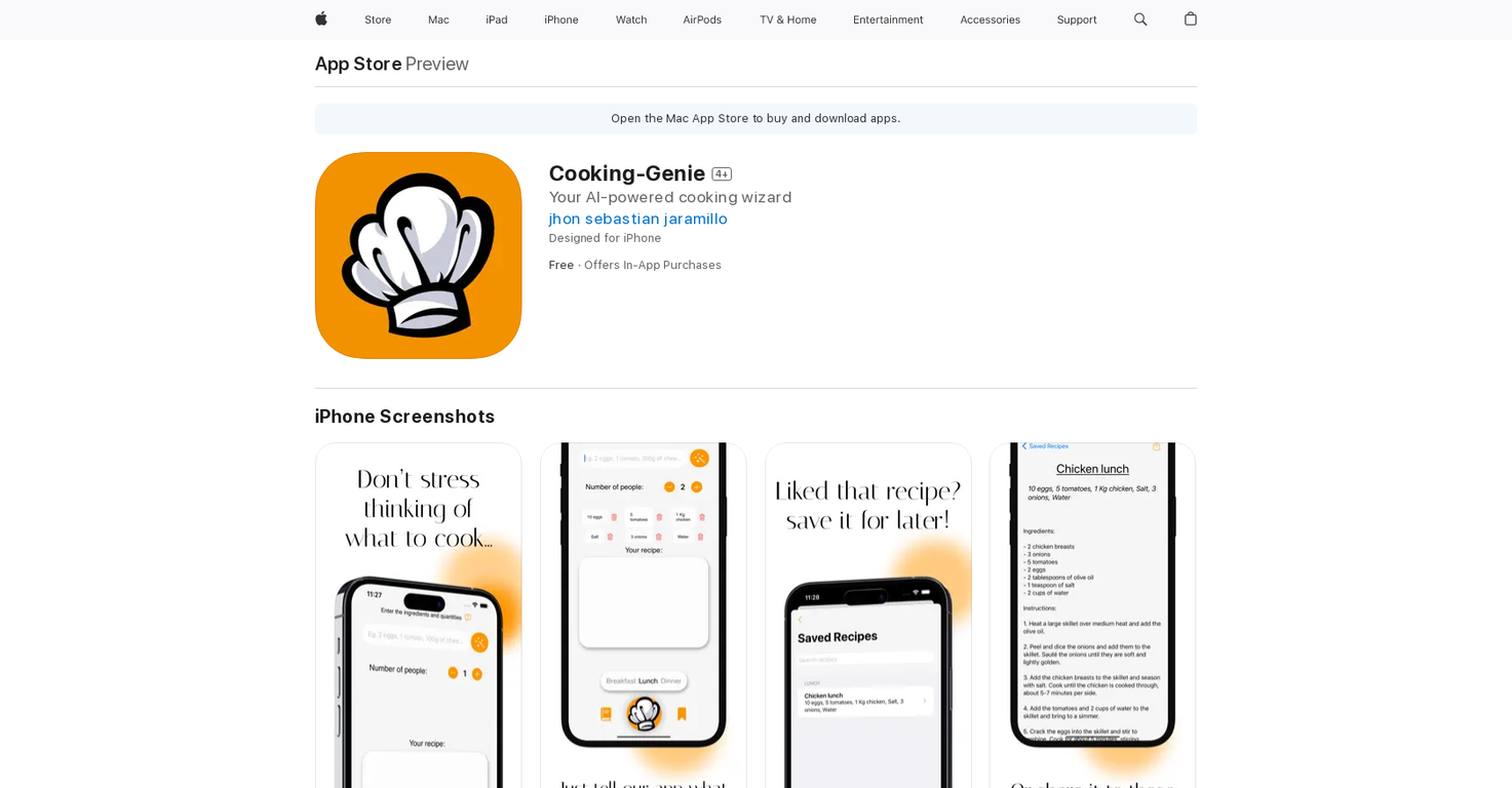 Cooking-Genie screenshot