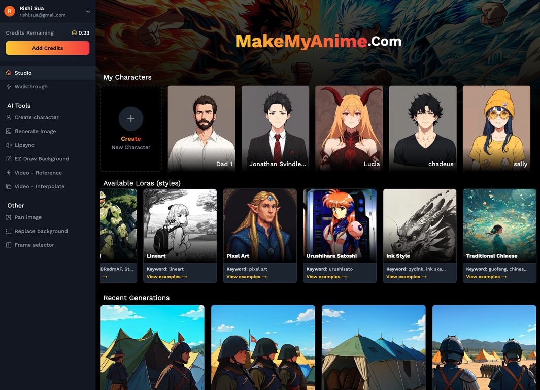 MakeMyAnime screenshot