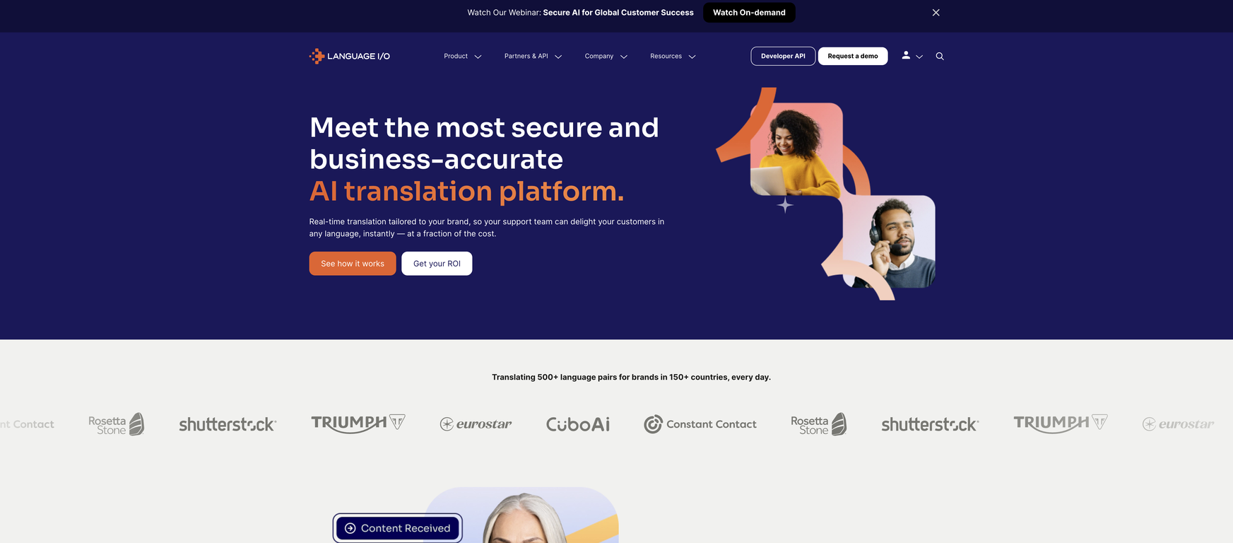 Language I/O screenshot