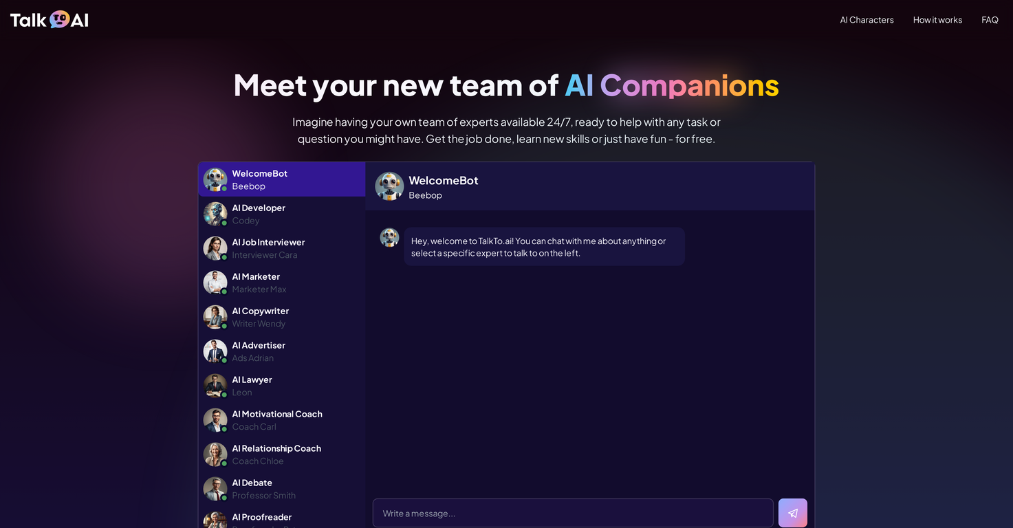 TalkTo.AI screenshot