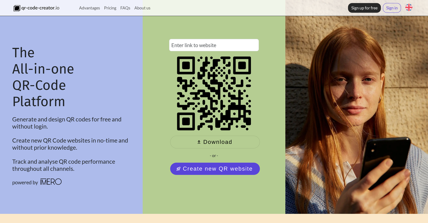 QRCodeCreator.io screenshot
