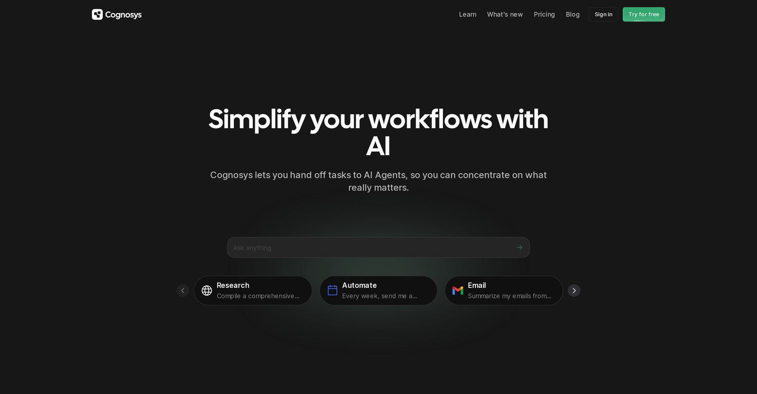 Cognosys screenshot