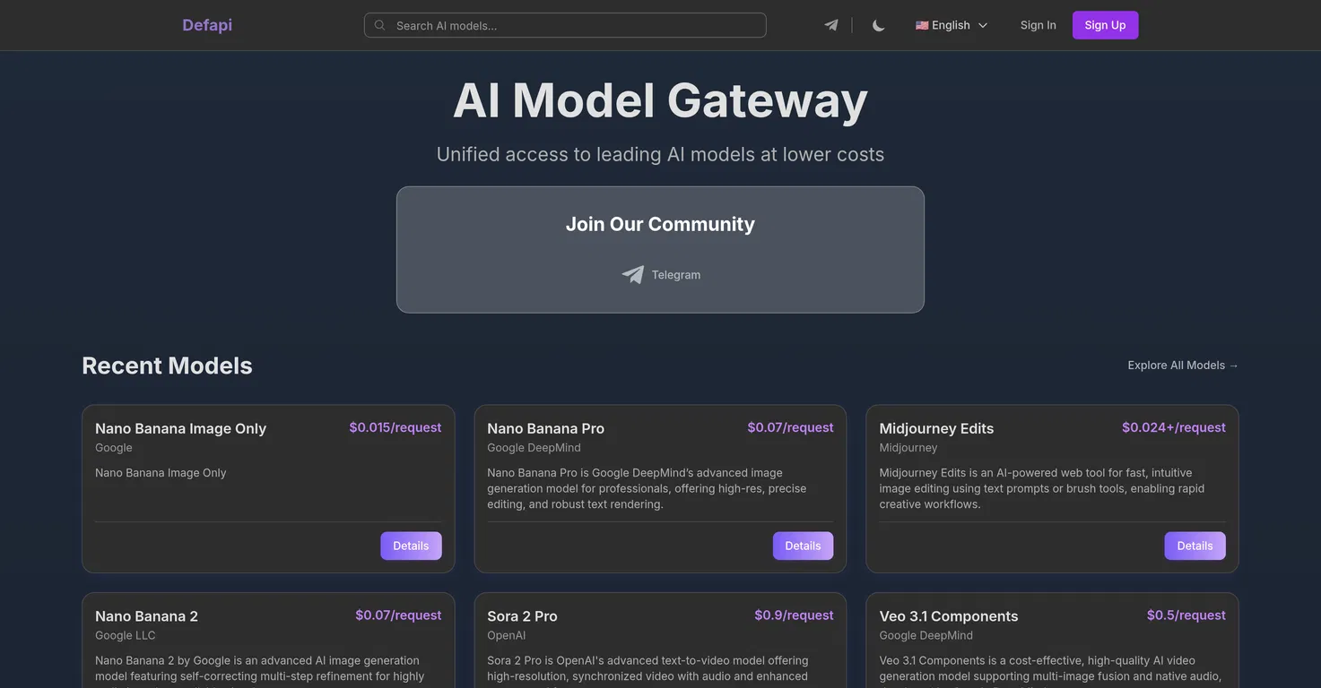 Defapi screenshot