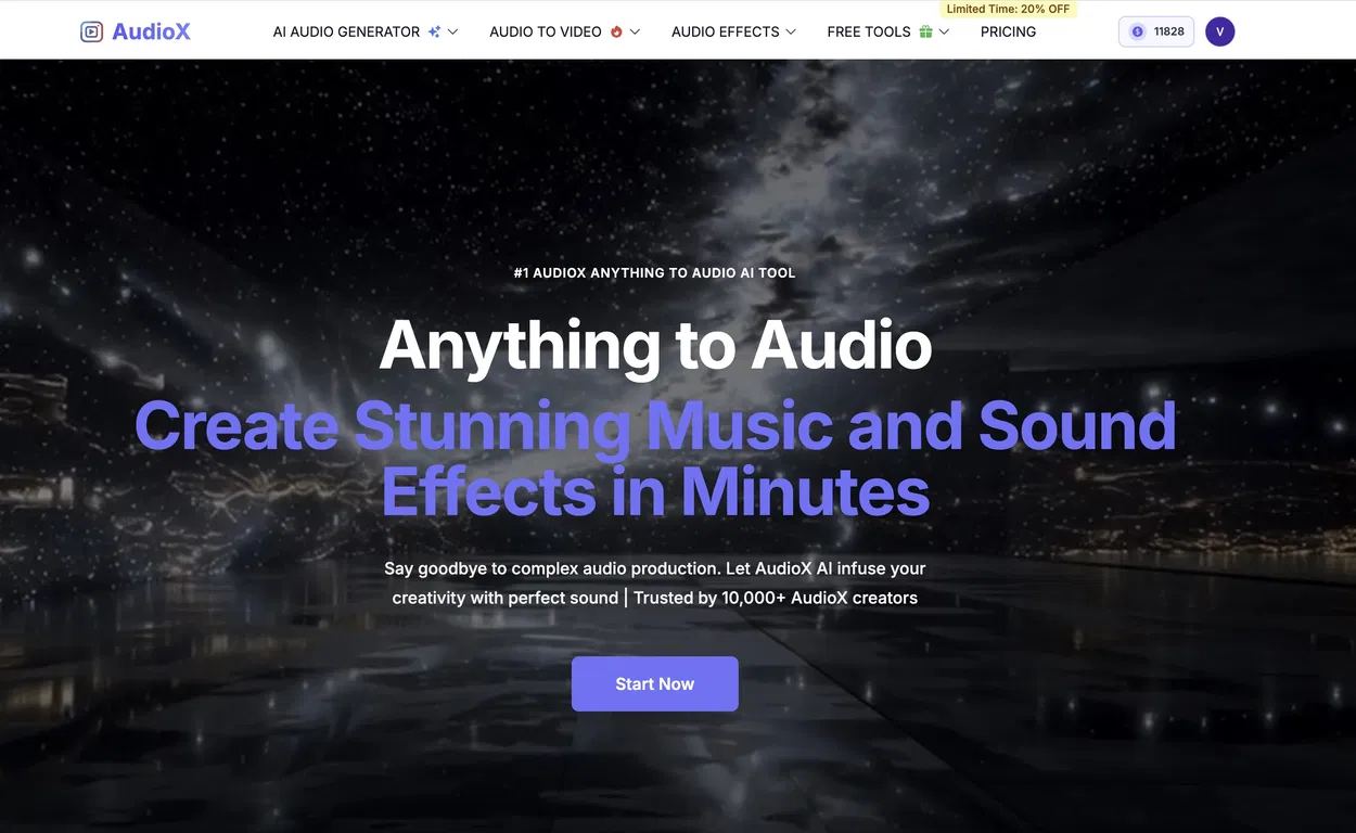 AudioX screenshot