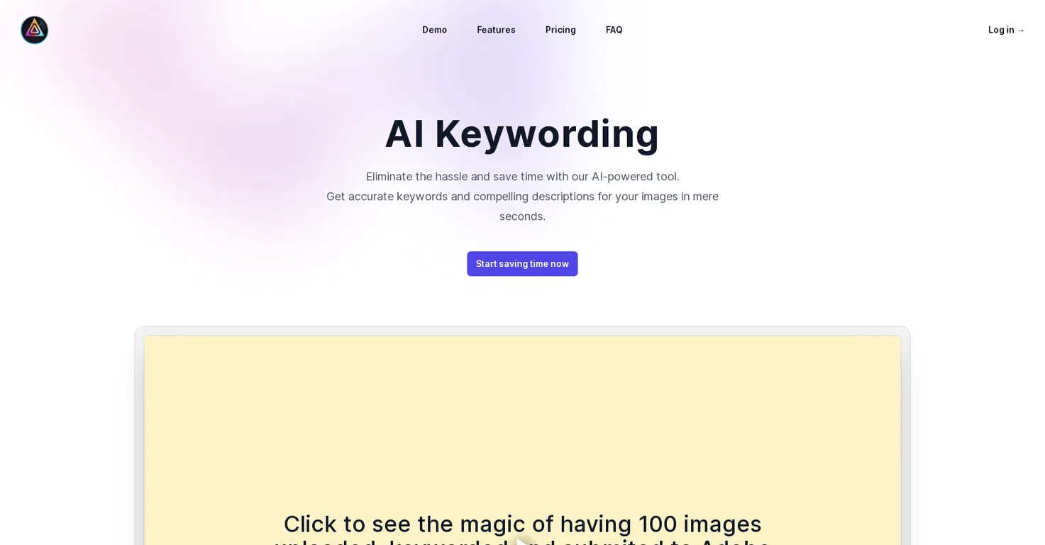AI Keywording screenshot