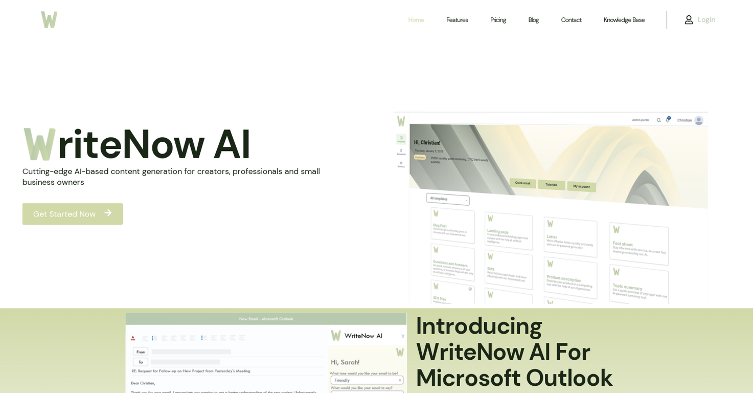WriteNow AI screenshot