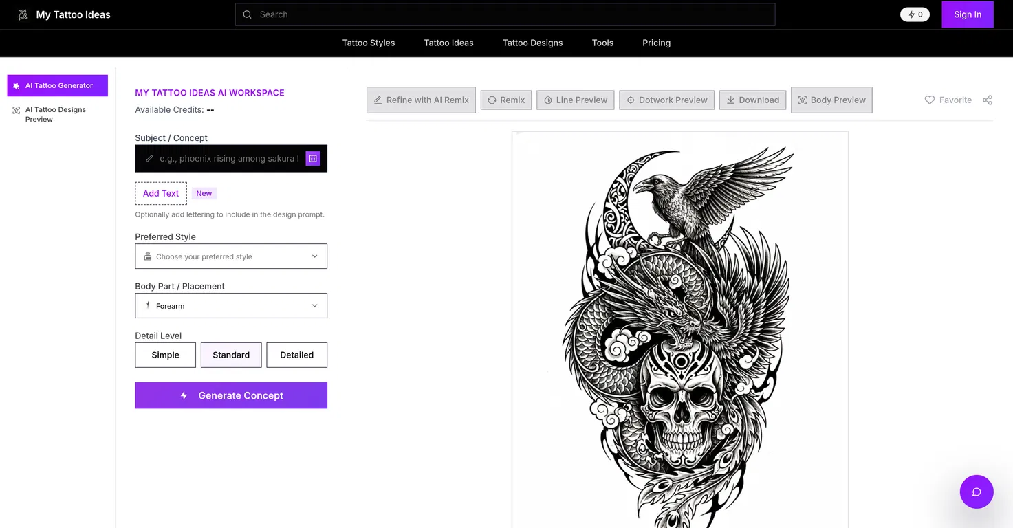My Tattoo Ideas screenshot