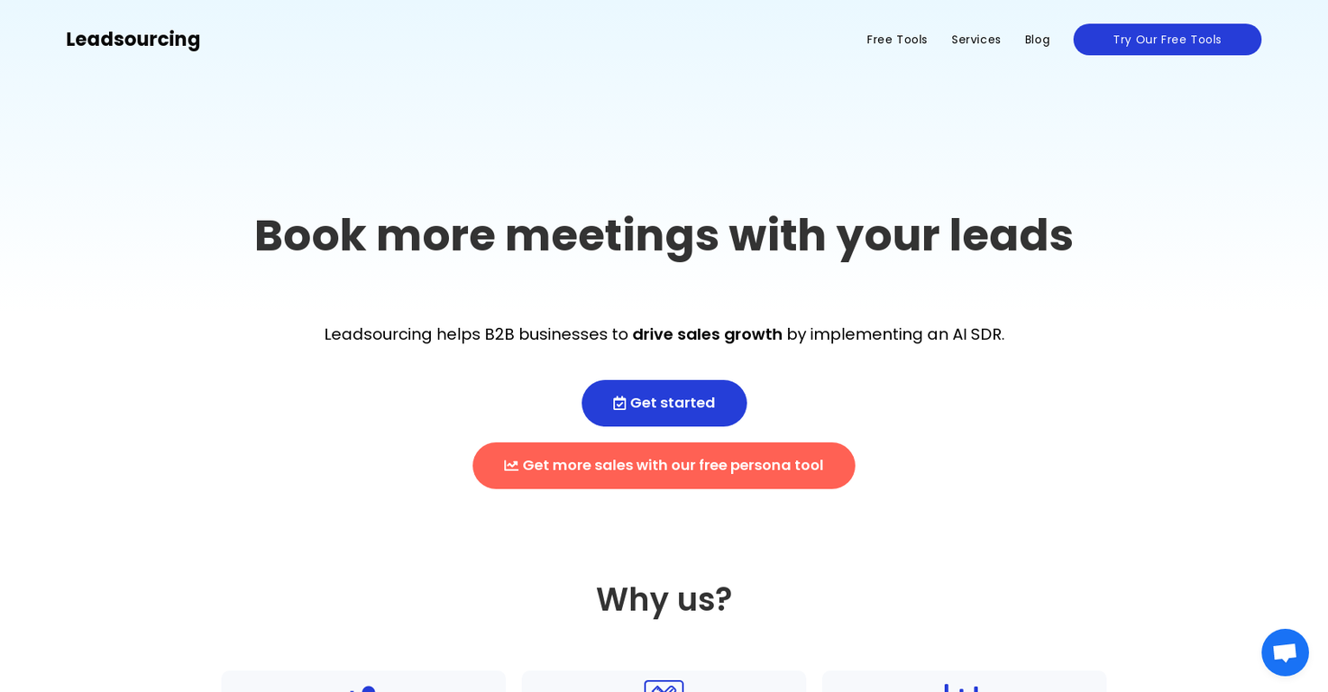 Leadsourcing screenshot