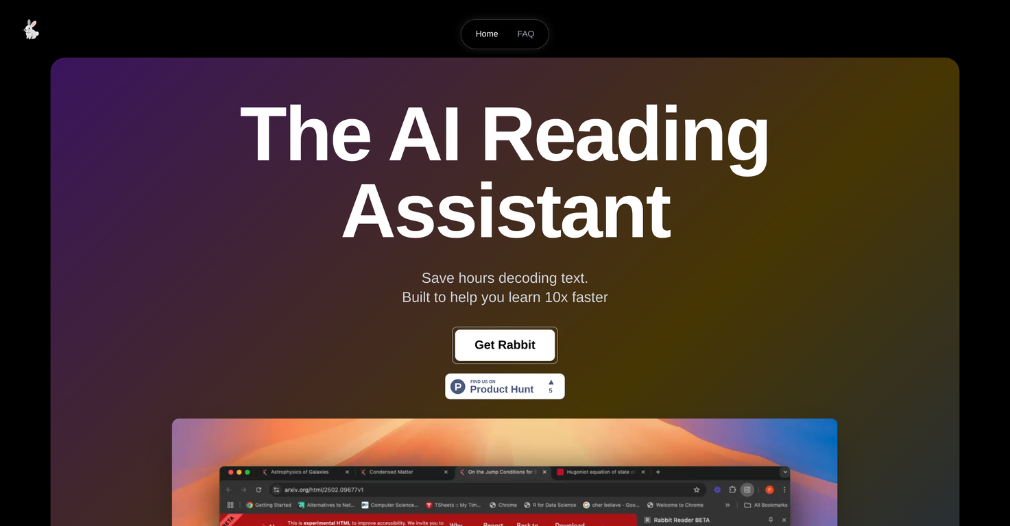 Rabbit Reader screenshot