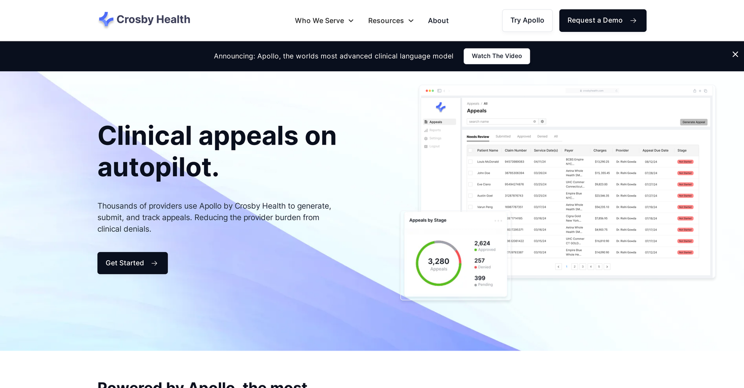 Apollo by Crosby Health screenshot