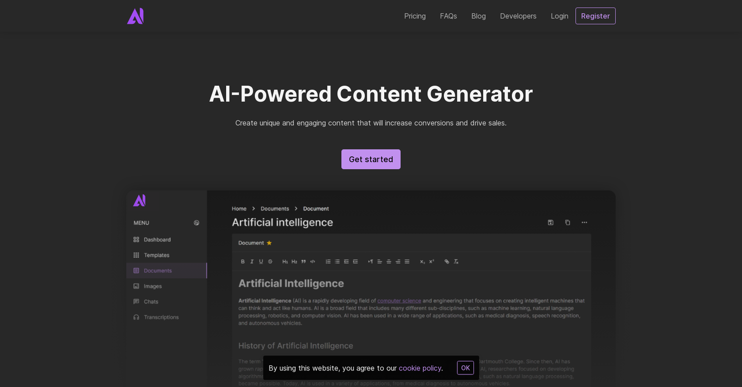AIWrita screenshot