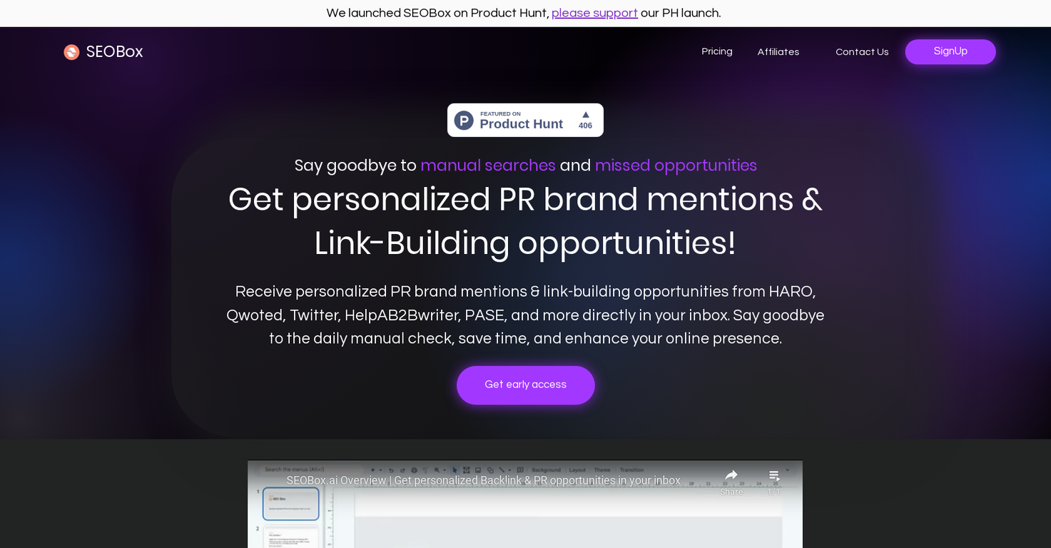 SEOBox screenshot