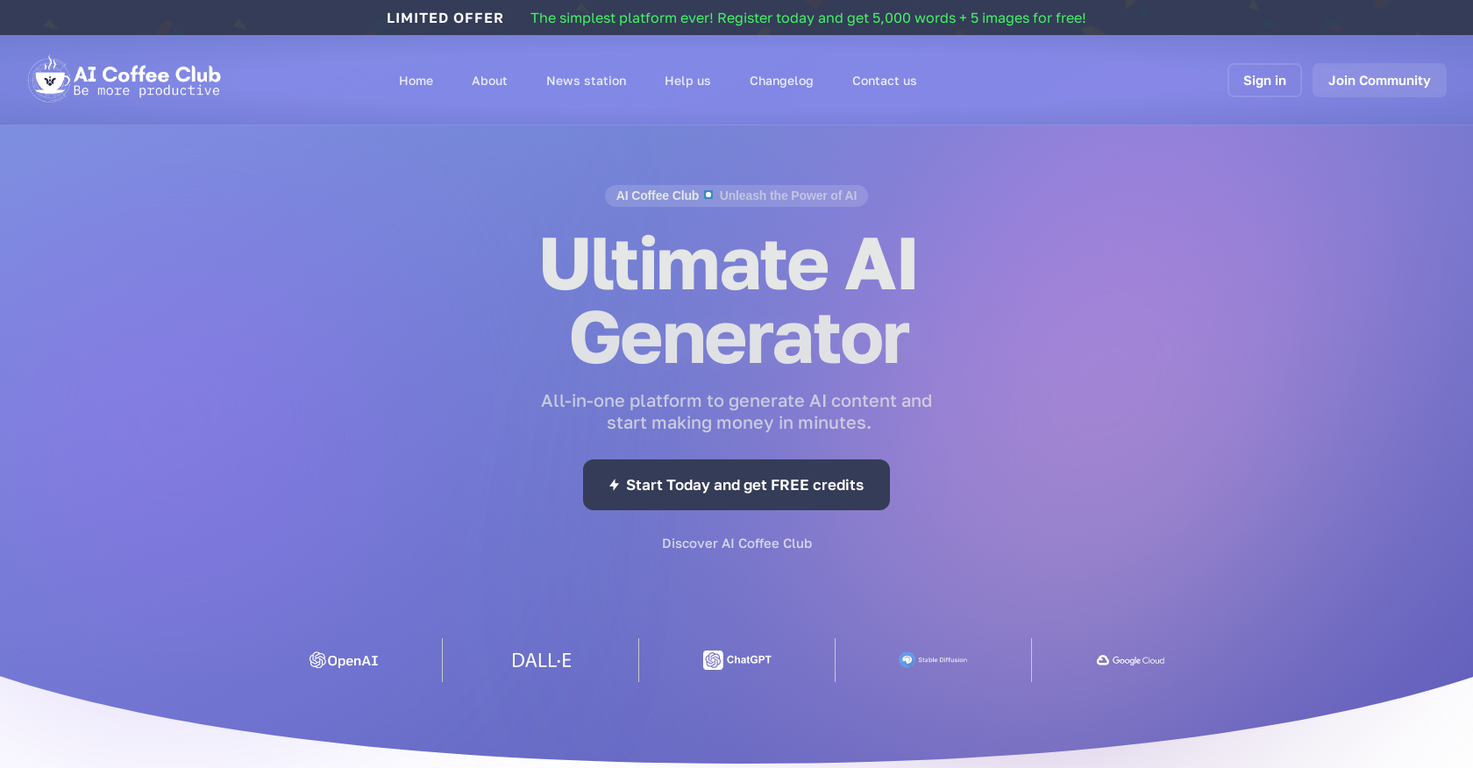 AI Coffee Club screenshot