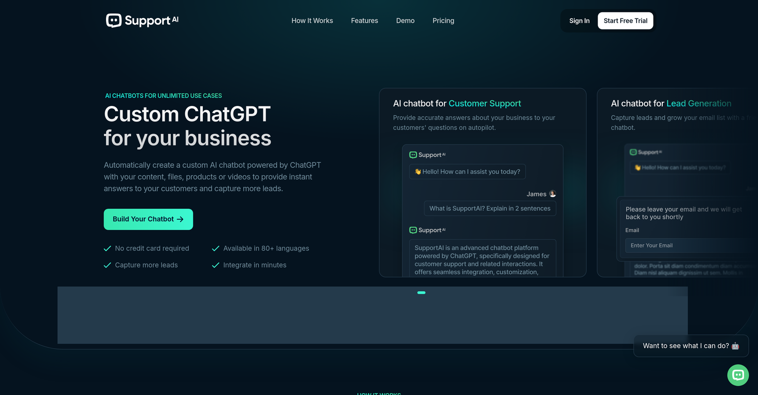 SupportAI screenshot