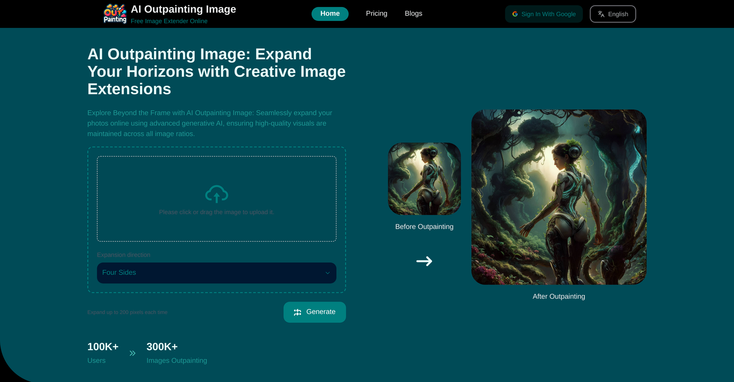 AI Outpainting Image screenshot