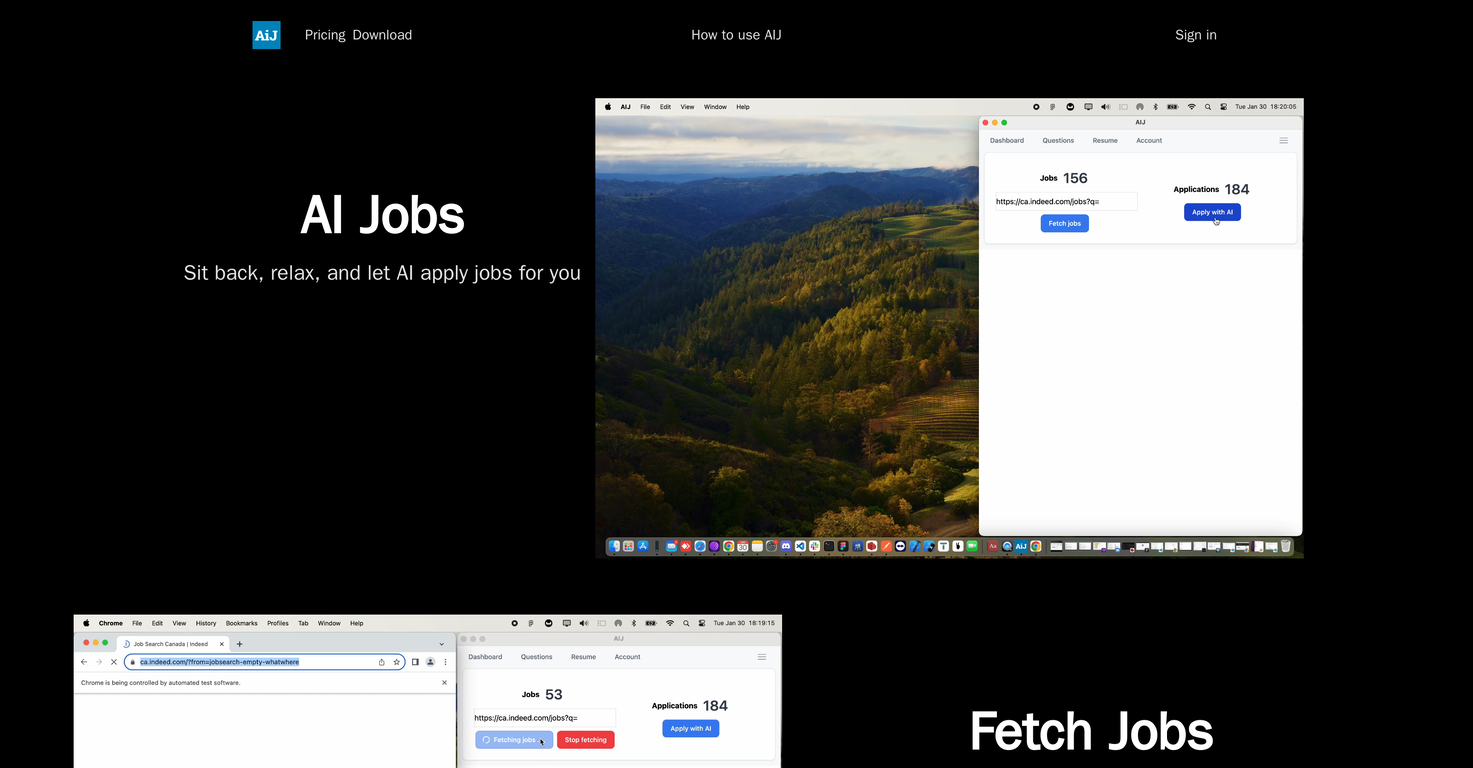 AlgoJobs screenshot
