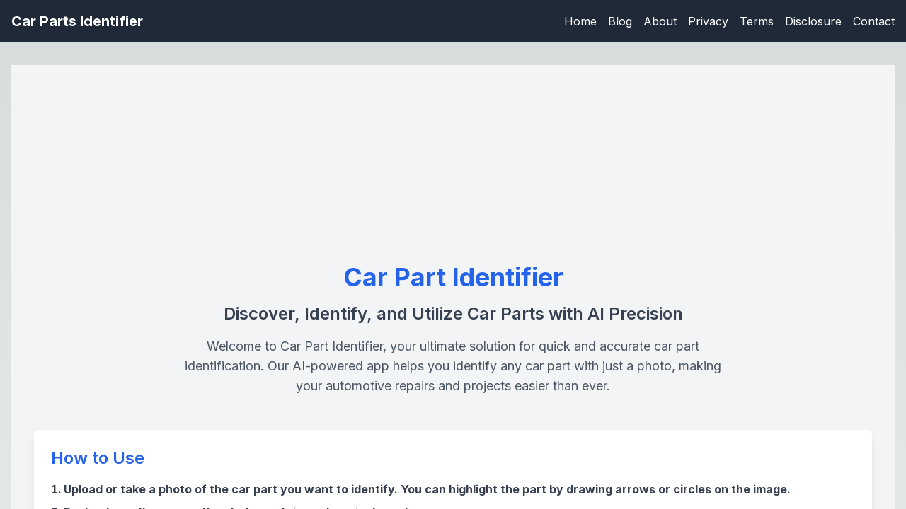 Car Part Identifier screenshot