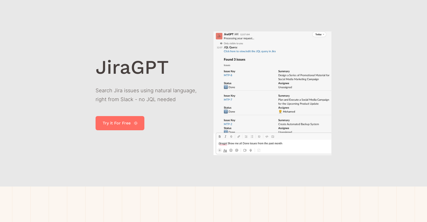 JiraGPT screenshot