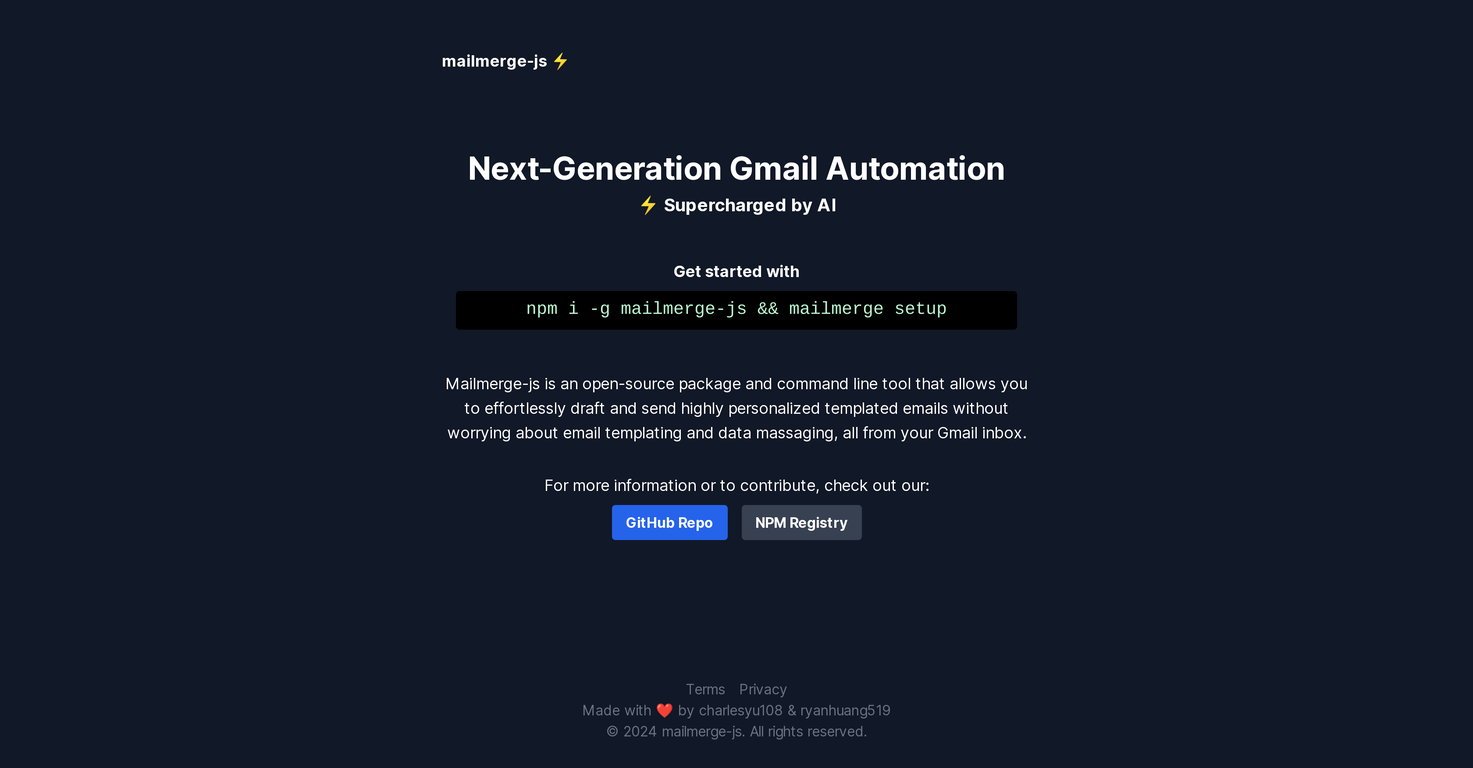 Mailmerge-JS screenshot