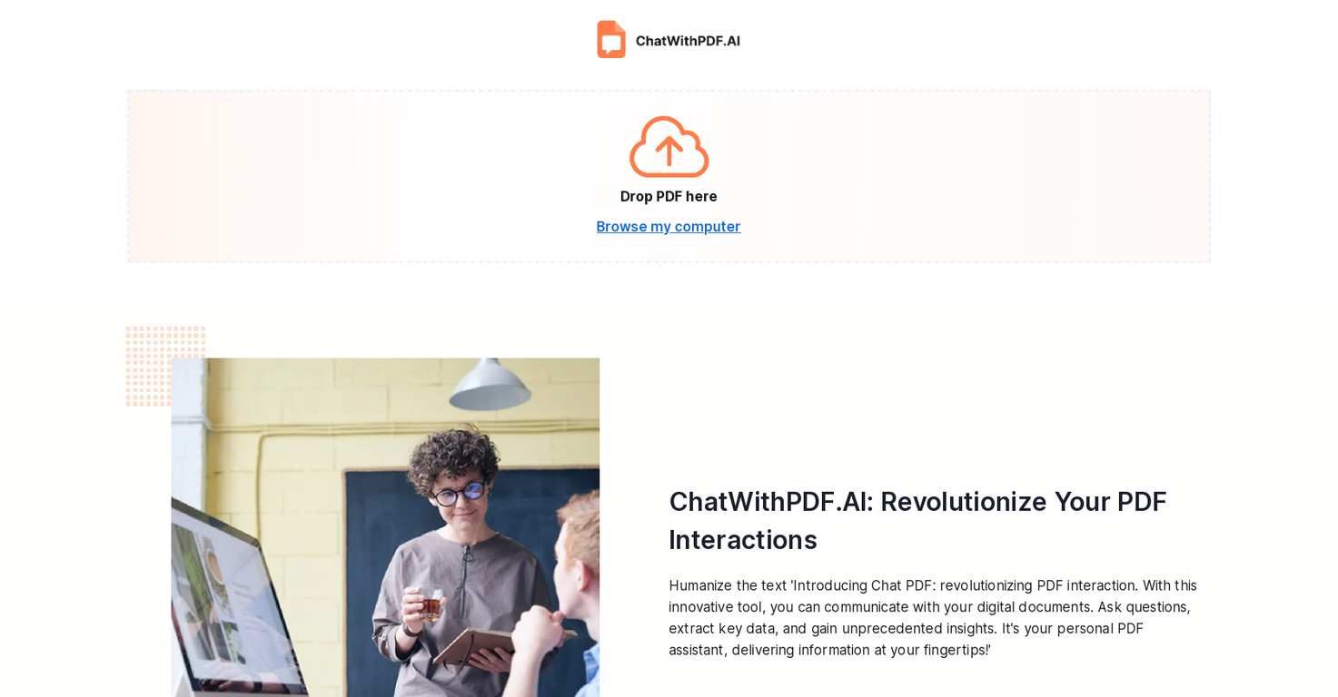 ChatwithpdfAI screenshot