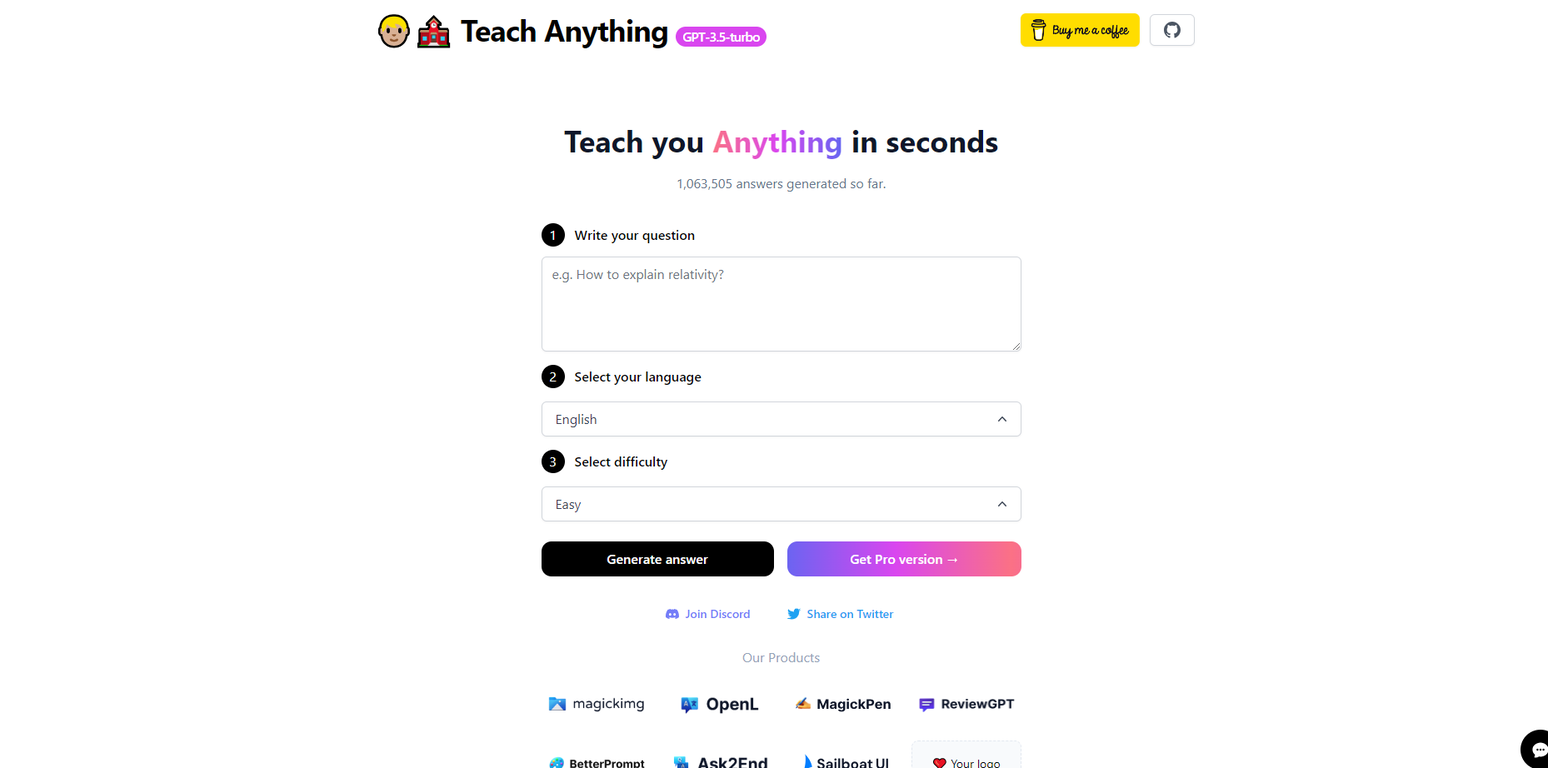 Teach Anything screenshot