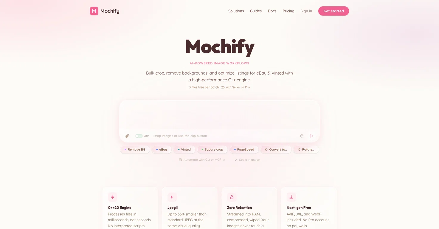 Mochify screenshot