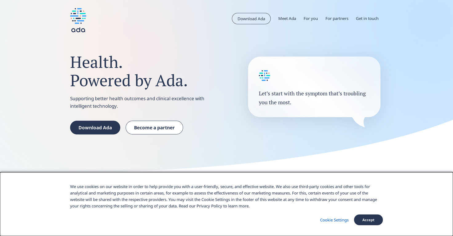 Ada Health screenshot