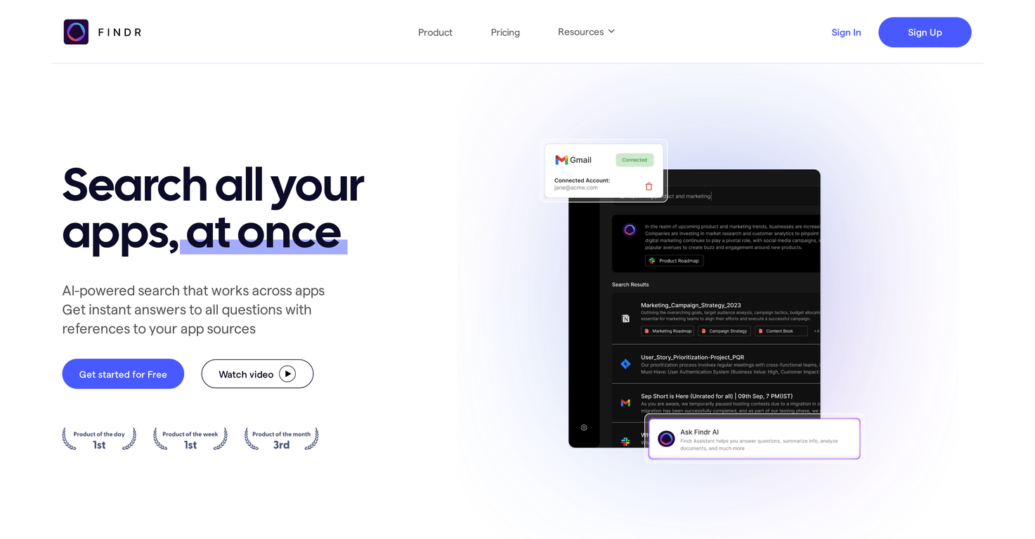 Findr screenshot